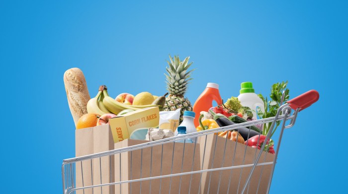 Assorted Grocery Products on Display at a Store Editorial Image - Image ... Grocery Store Products